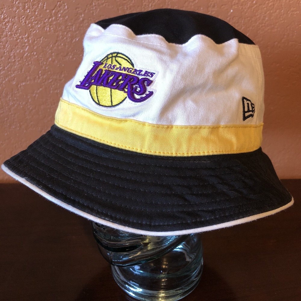 Los Angeles Lakers Bucket Hat Size L/XL New Era NBA Basketball LA Lakers